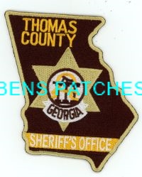 GEORGIA,A,THOMAS COUNTY SHERIFF 5 STATE SHAPED